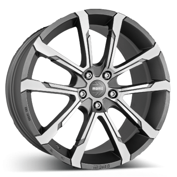 MOMO Quantum EVO Matt Anthracite Polished 5x112 20x9 ET25 CB79.6