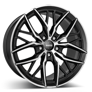 MOMO Spider Matt Black Polished 5x112 19x8 ET40 CB79.6