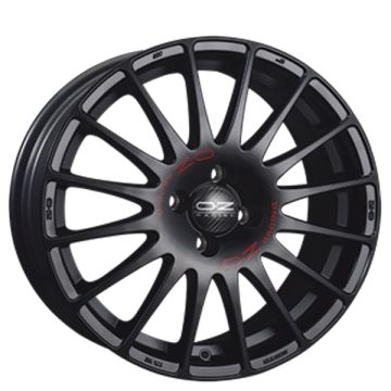 OZ Superturismo GT Matt Black Red Lettering 5x112 18x8 ET35 CB75