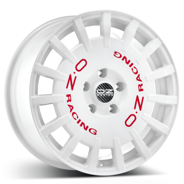 OZ Rally Racing Race White Red Lettering 4x108 17x7 ET40 CB75