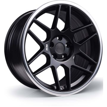 18x8.5 3SDM 0.09 5x114.3 et42 CB73.1 Matt Black Mirror Lip