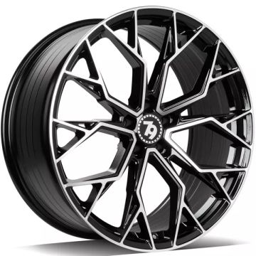 79WHEELS SCF-H BLACK POLISHED FACE 5X120 8.5X19 ET30 72.6