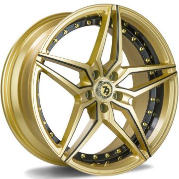 79WHEELS SV-AR GLOSS GOLD BLACK MILL 5X112 8.5X19 ET35 66.6