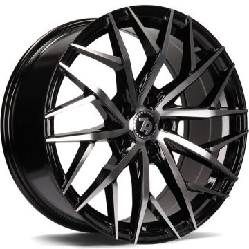 79WHEELS SV-C GLOSS BLACK POLISHED FACE 5X120 8X18 ET33 72.6