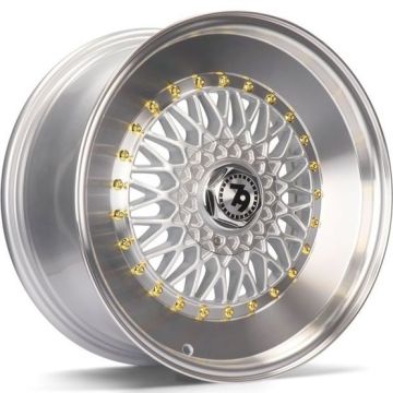 79WHEELS SV-F SILVER POLISHED LIP 4X100-114 7X15 ET30 67.1