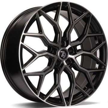 79WHEELS SV-K BLACK POLISHED FACE 5X112 8X20 ET30 66.6