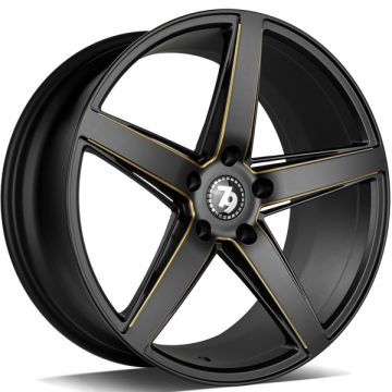 79WHEELS SV-N MATT BLACK GOLD MILL 5X120 8X18 ET30 72.6