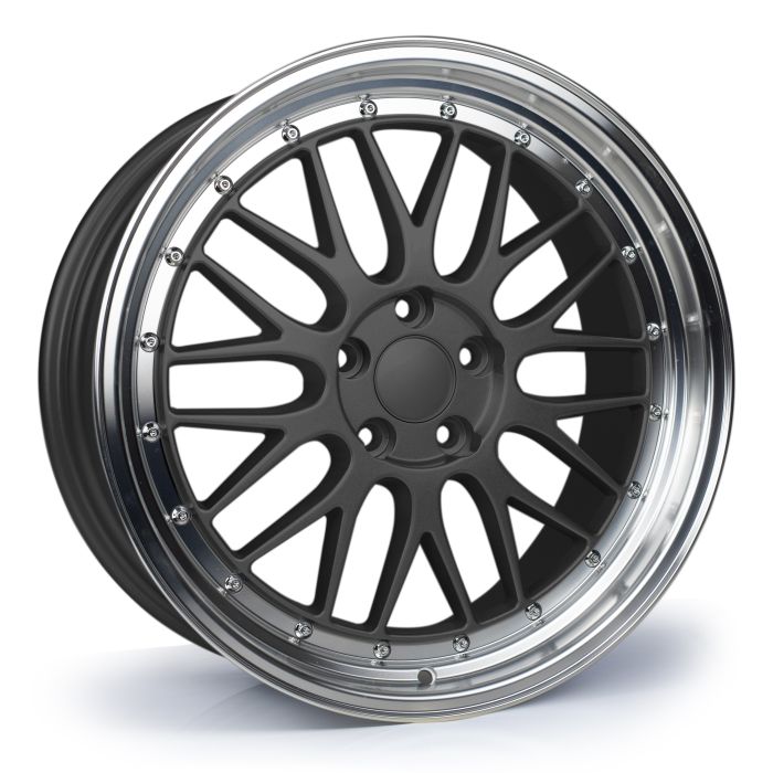 19x9.5 Dare SM 5x120 ET35 CB74.1 Black Polished Lip main product photo