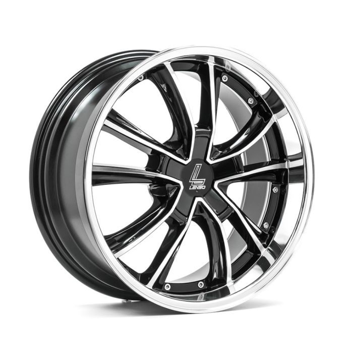 LENSO ES7 BLACK POLISHED & MIRROR LIP 5X105-120 7.5X18 ET45 73.1 main product photo
