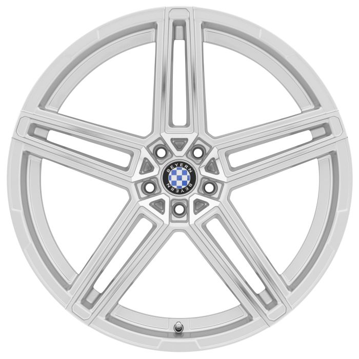 Beyern Gerade RF⢠Silver W/Mirror Cut Face 5x120 22x10 ET30 CB72.6 main product photo
