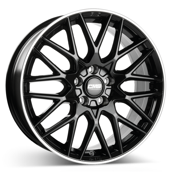 CMS C25 Diamond Rim Black Gloss 5x108 19x8 ET42 CB63.4 main product photo