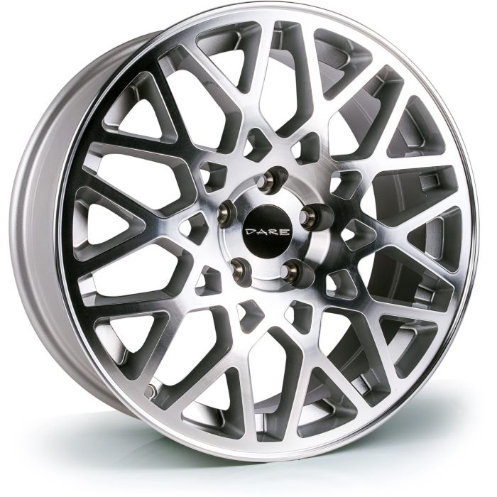 18x8 Dare LG2 5x112 et42 CB73.1 Silver / Polished Face main product photo