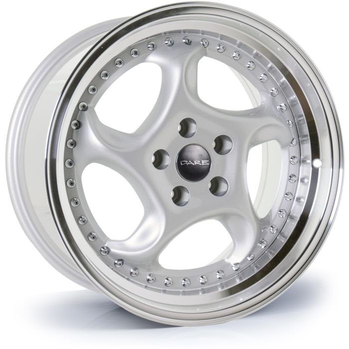 18x9.5 Dare F6 5x112 et40 CB73.1 Silver Polished Lip main product photo