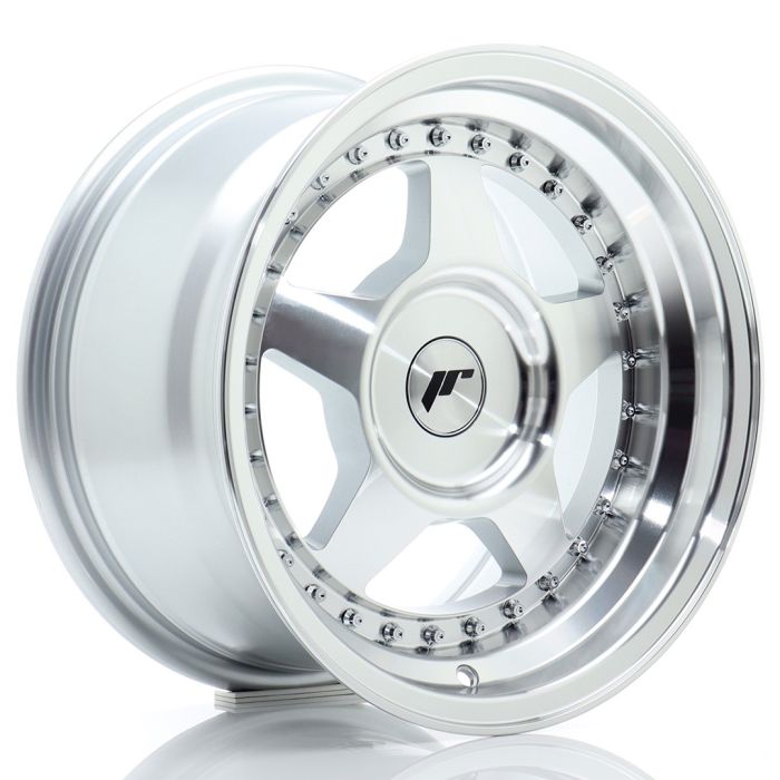 JR Wheels JR6 15x8 ET25 BLANK Silver Machined Face main product photo