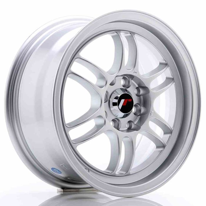 JR Wheels JR7 15x7 ET38 4x100/114 Silver main product photo