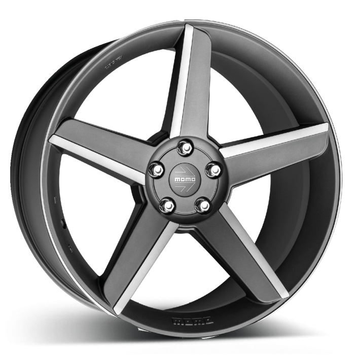 MOMO Stealth Matt Anthracite Polished 5x112 19x8 ET25 CB79.6 main product photo