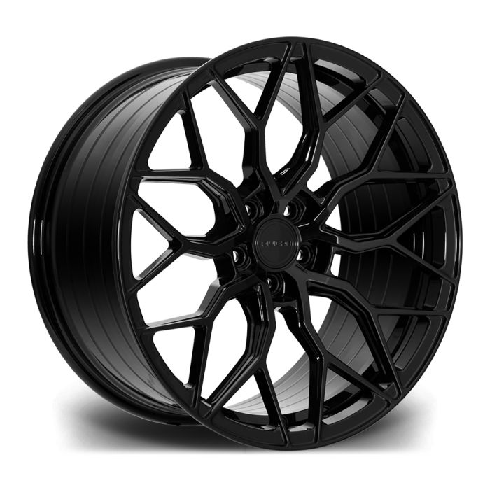 RIVIERA RF108 20X8.5 5X112 35 73.1 GLOSS BLACK main product photo