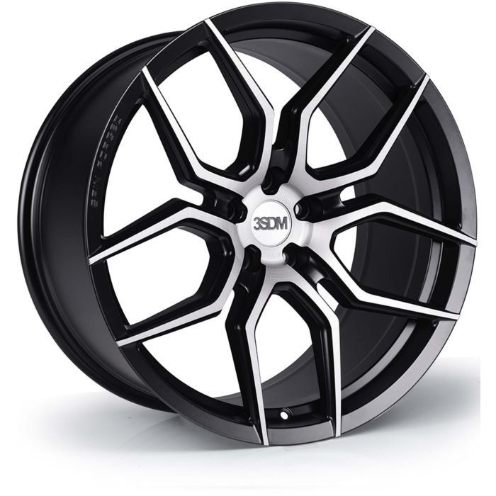 20x11 3SDM 0.50SF 5x130 et48 CB71.6 Matt Black Brushed Face main product photo