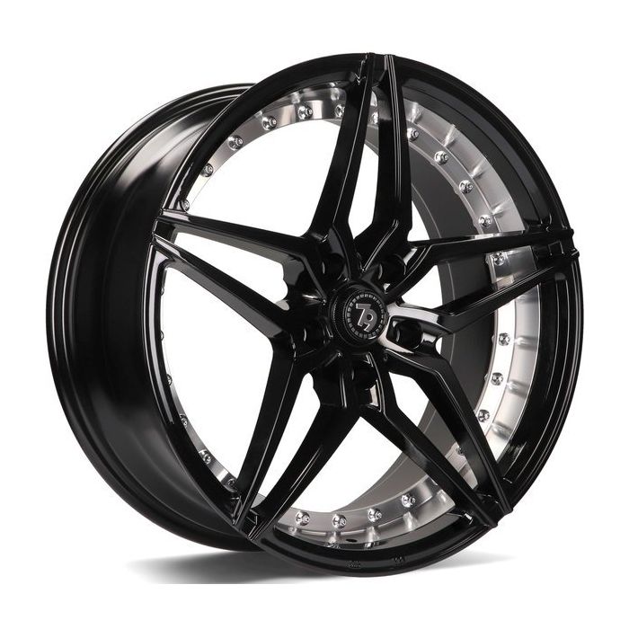 79WHEELS SV-AR GLOSS BLACK POLISHED BARREL 5X120 9.5X19 ET35 74.1 main product photo