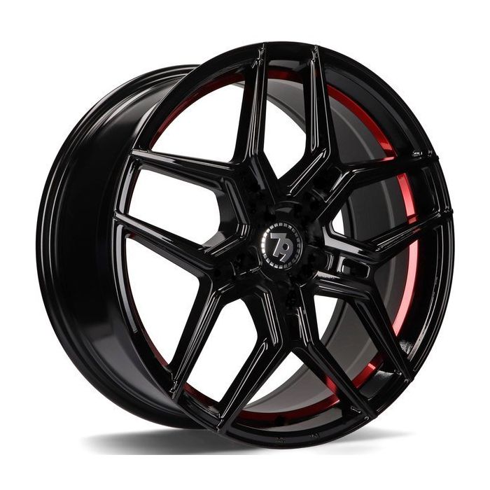 79WHEELS SV-B GLOSS BLACK RED BARREL 5X112 10X20 ET40 66.6 main product photo