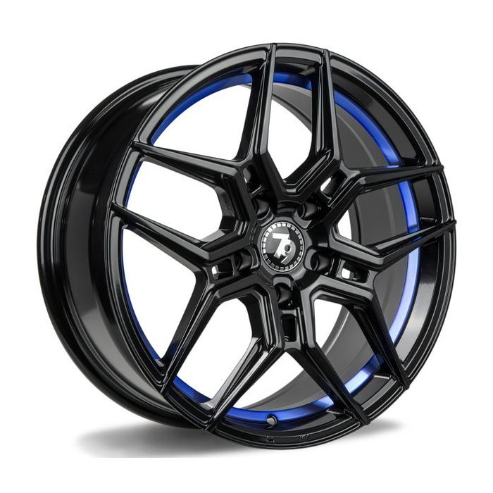 79WHEELS SV-B GLOSS BLACK BLUE BARREL 5X120 10X20 ET40 74.1 main product photo