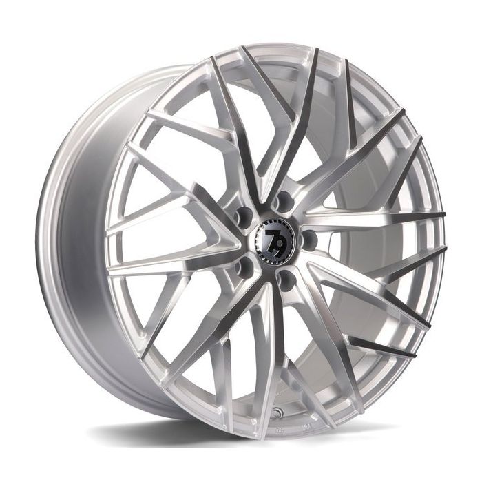 79WHEELS SV-C SILVER POLISHED FACE 5X108 7.5X17 ET42 67.1 main product photo