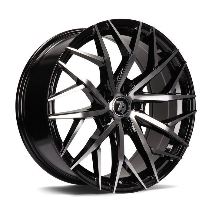 79WHEELS SV-C GLOSS BLACK POLISHED FACE 5X100 8X18 ET40 73.1 main product photo