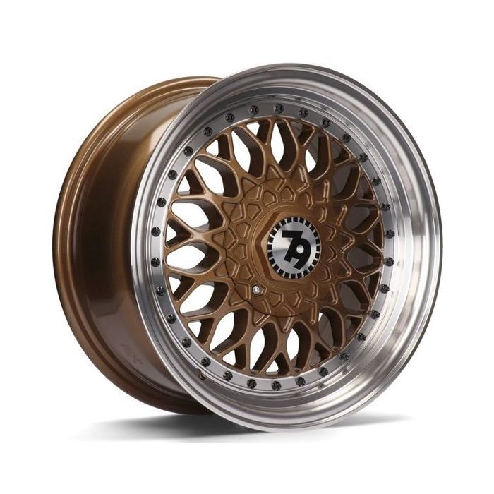 79WHEELS SV-E BRONZE POLISHED LIP 5X112-120 7.5X17 ET35 72.6 main product photo