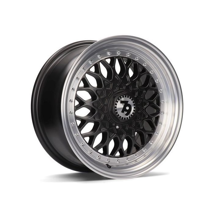 79WHEELS SV-E MATT BLACK POLISHED LIP 5X112-120 8X17 ET35 72.6 main product photo