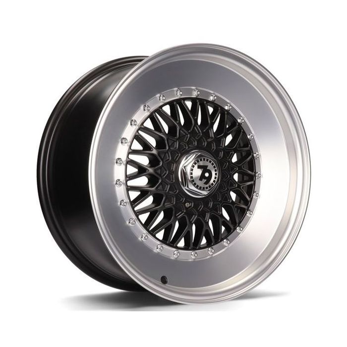 79WHEELS SV-F MATT BLACK POLISHED LIP 5X112-114 8X17 ET30 72.6 main product photo