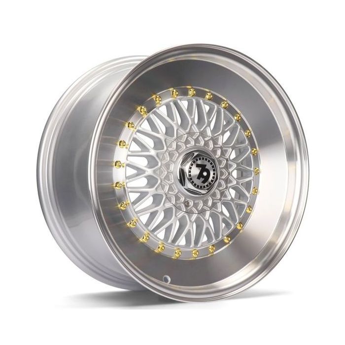 79WHEELS SV-F SILVER POLISHED LIP 5X112-114 8X17 ET30 72.6 main product photo