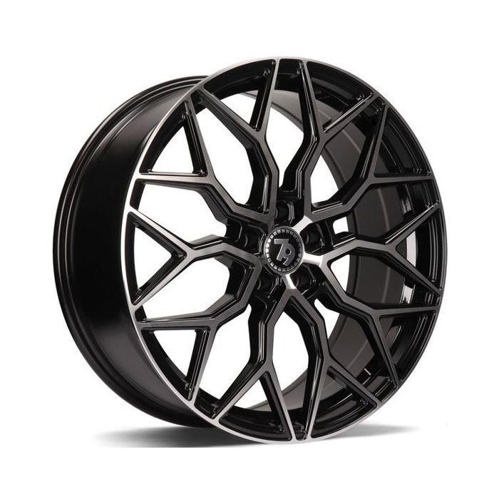 79WHEELS SV-K BLACK POLISHED FACE 5X114.3 7X16 ET40 73.1 main product photo