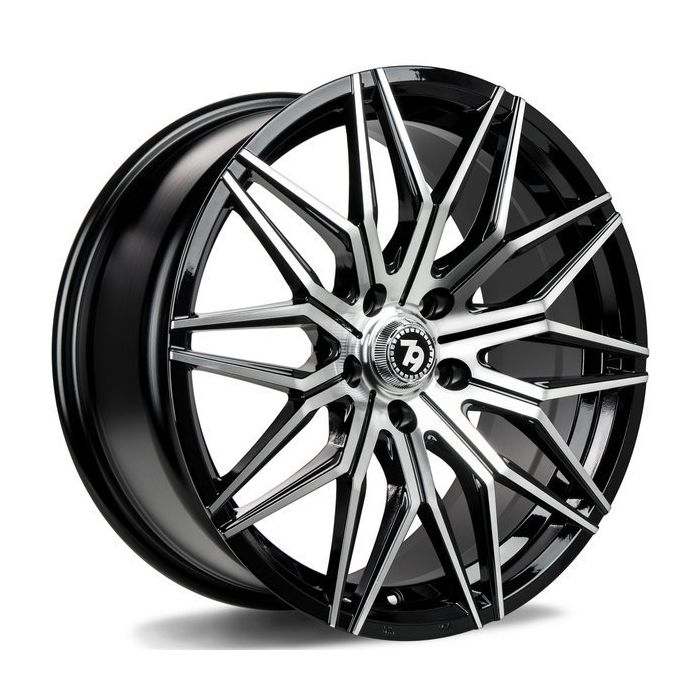 79WHEELS SV-O BLACK POLISHED FACE 5X112 8X18 ET35 66.6 main product photo