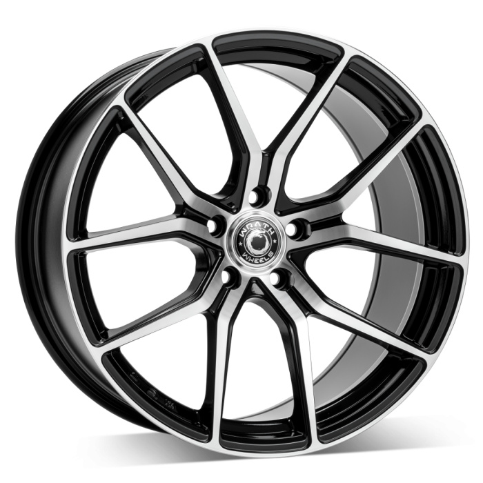 WRATH WF7 GLOSS BLACK POLISHED FACE 5X112 9.5X19 ET40 73.1 main product photo