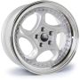 18x8.5 Dare F6 5x100 et35 CB73.1 Silver Polished Lip