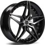 79WHEELS SV-AR GLOSS BLACK POLISHED FACE 5X112 9.5X19 ET38 66.6