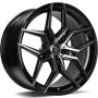 79WHEELS SV-B GLOSS BLACK POLISHED FACE 5X114.3 7.5X17 ET40 73.1